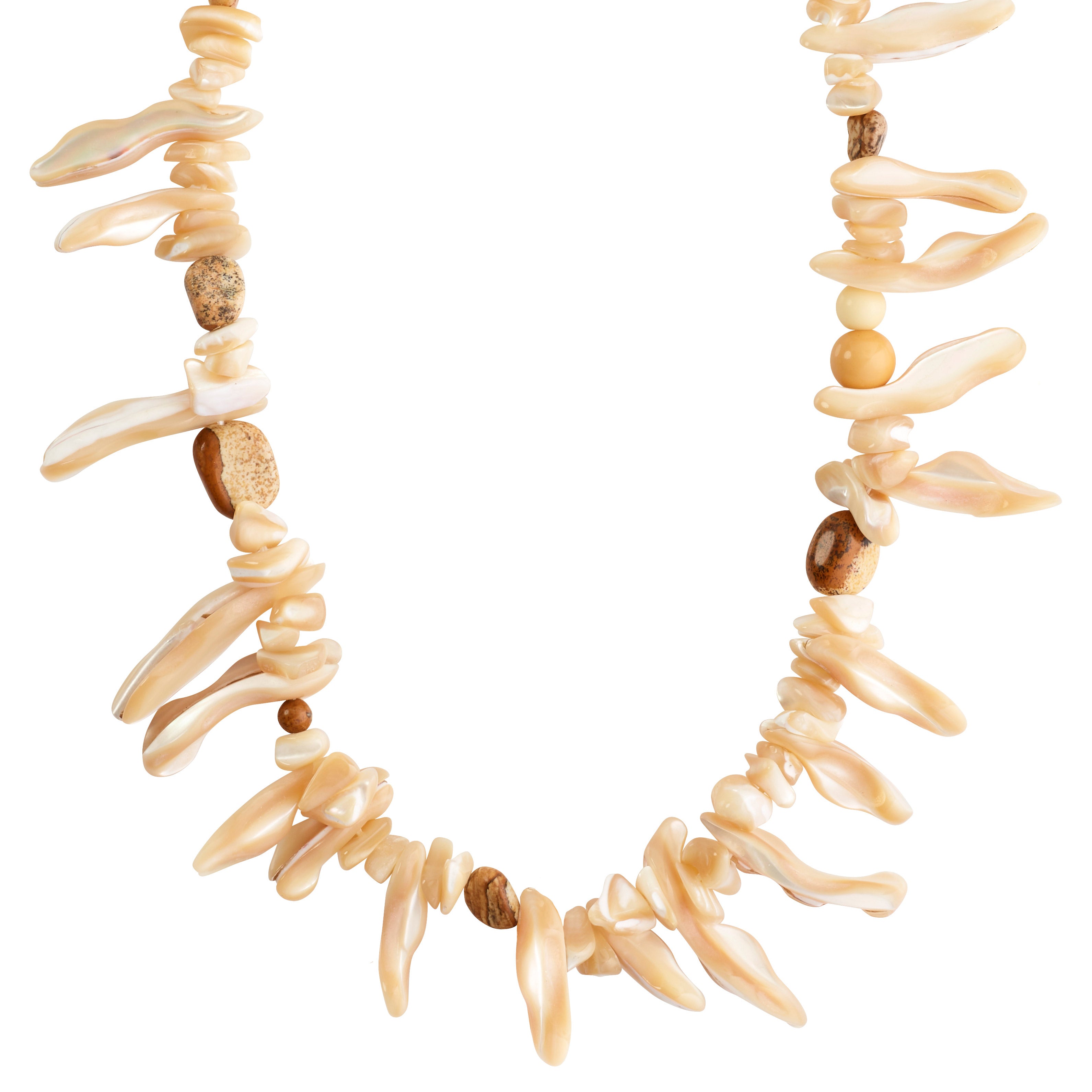LIGHT seashell necklace brown/gold-plated – Pilgrim
