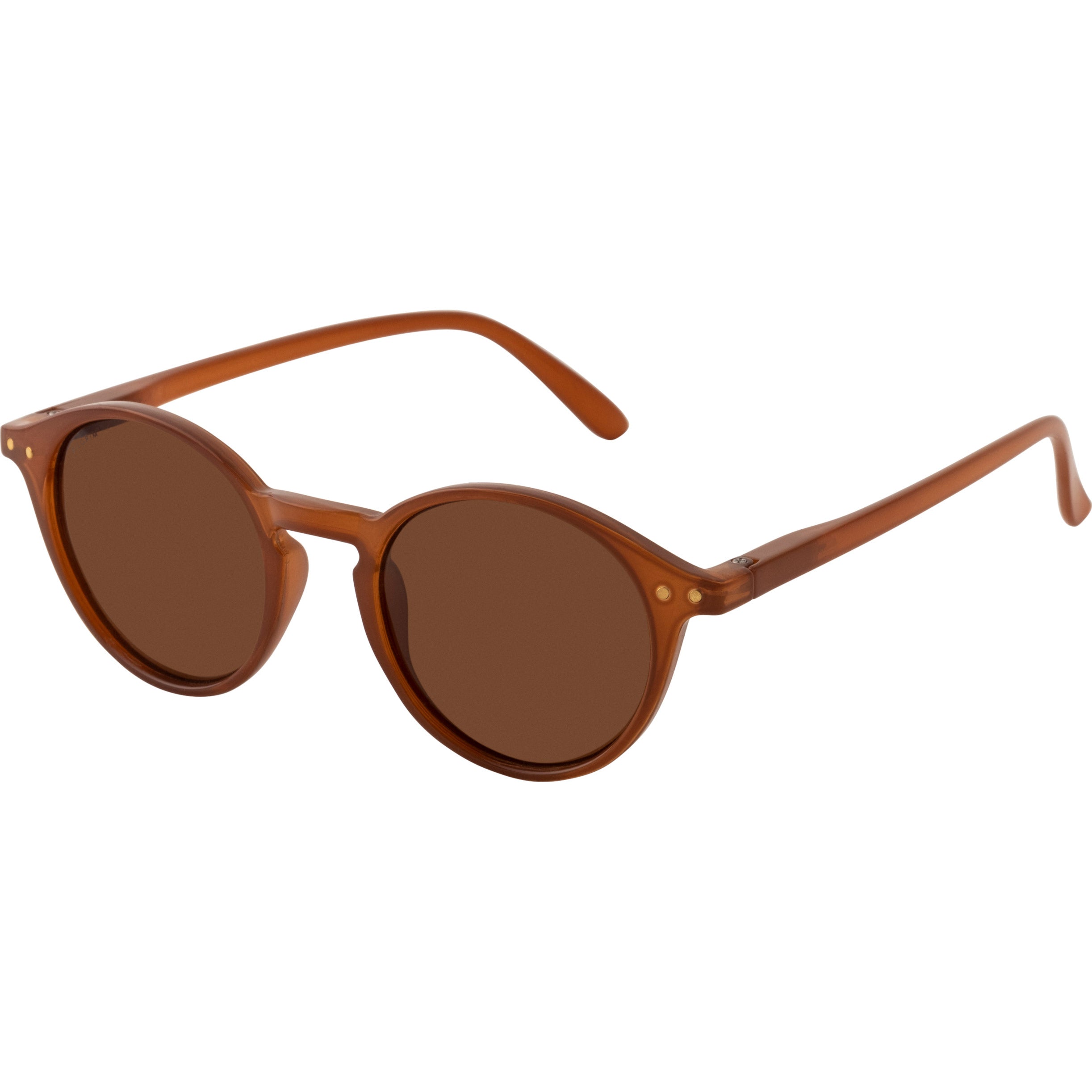 ROXANNE classic round shaped – sunglasses, Pilgrim brown