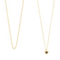 ACT necklace 2-in-1 gold-plated features a black Agate pendant on a gold chain, perfect for layering or solo wear with adjustable length.