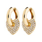 DUNE crystal earrings gold-plated