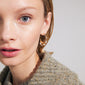 FOCUS hoop earrings gold-plated