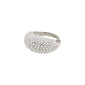 FOCUS crystal ring silver-plated