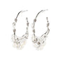 FOCUS hoop earrings silver-plated