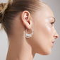 FOCUS recycled hoop earrings silver-plated