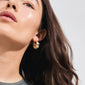 BELIEVE chunky hoop earrings gold-plated