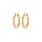 TIDE hoop earrings gold-plated