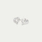 TIDE heart earrings silver-plated