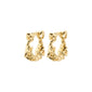 TRUST recycled hoop earrings gold-plated