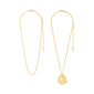 DAWN necklaces, 2-in-1 set, gold-plated, featuring a layered design with a melting coin pendant, embodying Pilgrim's Scandinavian craftsmanship and sustainable style.