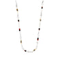 DAWN necklace, silver-plated with multicolored beads and semi-precious stones, adjustable length, perfect for summer style from Pilgrim’s IMAGINATION collection.