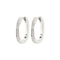 TRUE recycled hoop earrings silver-plated