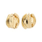 STAY recycled hoop earrings gold-plated