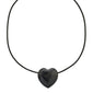 STAY black agate necklace gold-plated