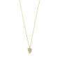 CONNECT crystal necklace gold-plated: features a slender gold chain with an organically shaped pendant adorned with sparkling Preciosa crystals, perfect for a classy, everyday look.