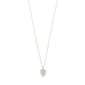 CONNECT crystal necklace silver-plated, featuring a slender chain with an organic-shaped pendant adorned with sparkling Preciosa crystals, perfect for adding elegance to everyday styles.