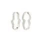 CONNECT crystal earrings silver-plated