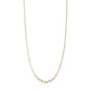 SKY necklace gold-plated with diamonds; features shiny Preciosa crystals for an elegant, sparkling look. Chain measures 38 cm plus a 9 cm extension.