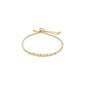 Gold-plated SKY bracelet featuring sparkling Preciosa crystals with an adjustable slide lock for a perfect fit, ideal for stacking or solo wear.