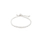 SKY bracelet, silver-plated, features sparkling Preciosa crystals and an adjustable slide lock for a chic, customizable fit, perfect for glam styling.