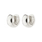 ANAIS chunky huggie hoop earrings silver-plated