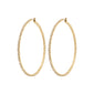 SIDNEY crystal hoop earrings gold-plated