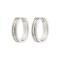 BENNETT recycled hoop earrings silver-plated