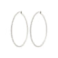 SIDNEY crystal hoop earrings silver-plated