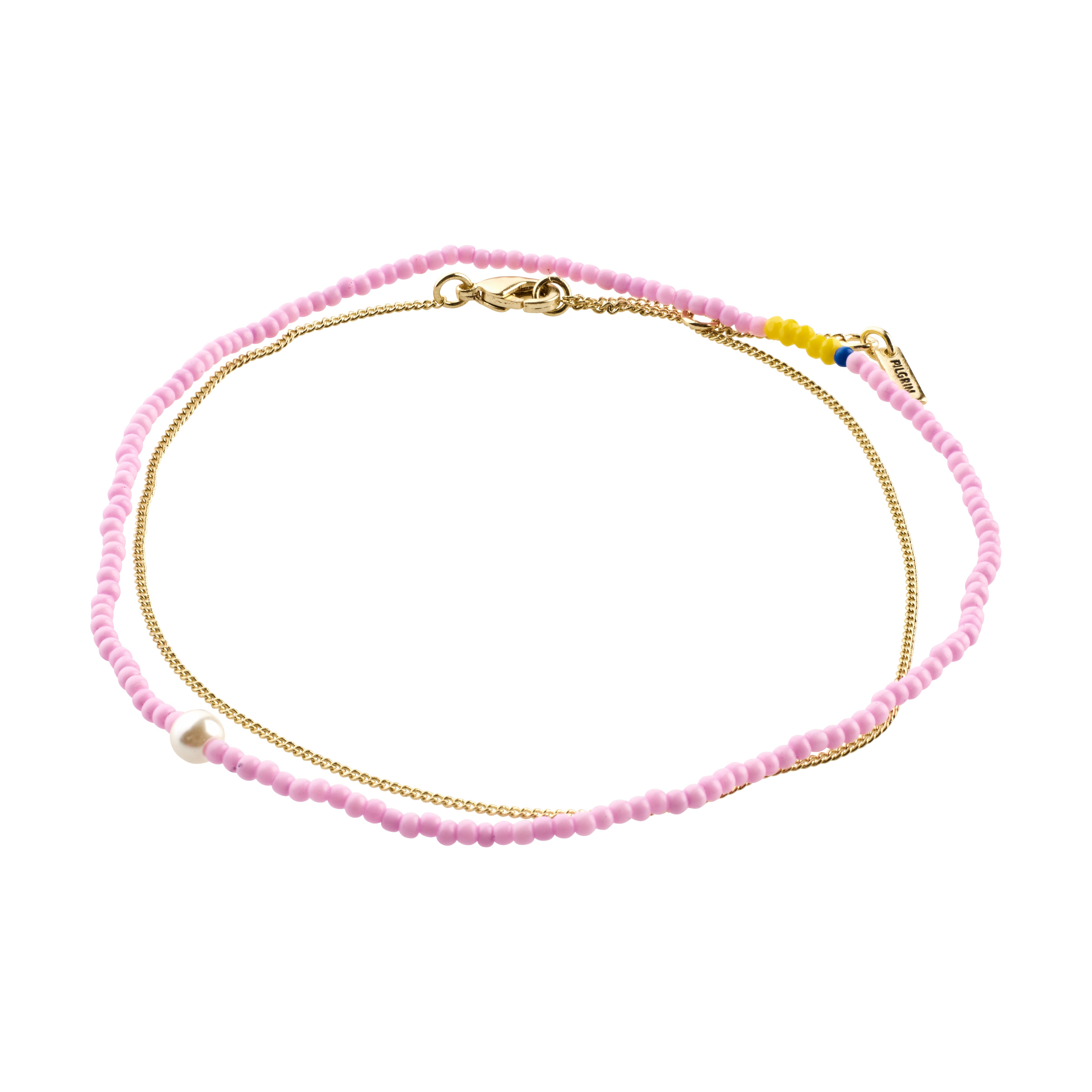 PALOMA ankle chains 2-in-1 set , purple and gold-plated – Pilgrim