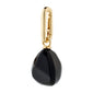 CHARM black agate pendant, gold-plated