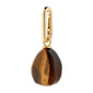 CHARM tiger eye pendant, gold-plated