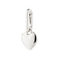 CHARM recycled heart pendant, silver-plated