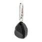 CHARM black agate pendant, silver-plated