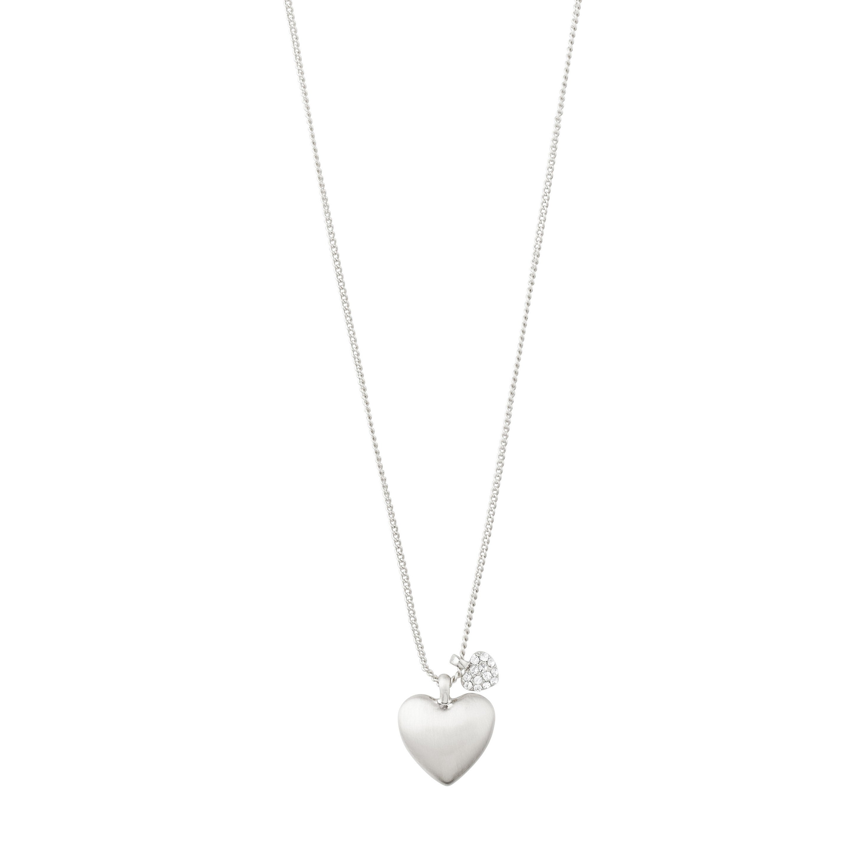 SOPHIA recycled heart pendant necklace silver-plated – Pilgrim