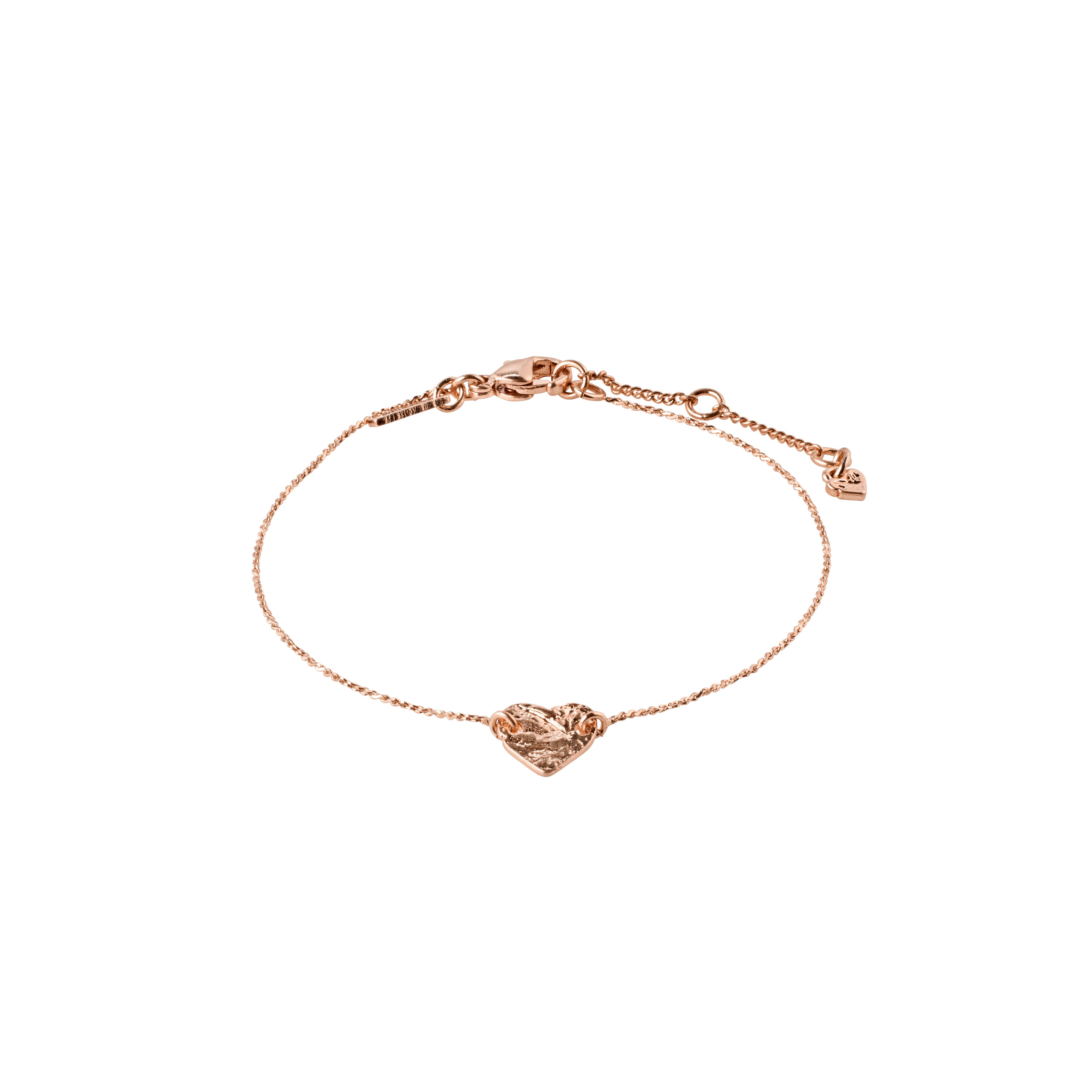 Pilgrim SOPHIA recyceltes Armband m. Herz, mit Roségold plattiert