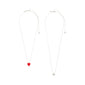 MAEVE necklace, 2-in-1 set, silver-plated