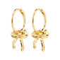 CASSIAN recycled hoop earrings gold-plated