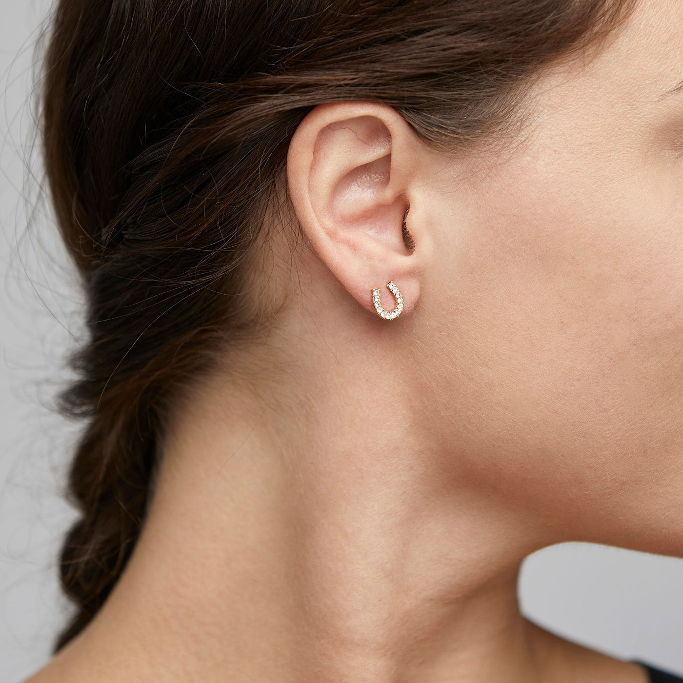LEANNA good luck crystal earrings gold plated
