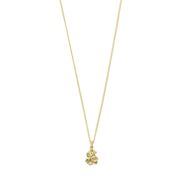 Louis Vuitton LV Flower Pendant Necklace in Metal with Gold-tone - GB