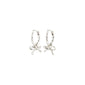 LYSANDRA recycled hoop earrings silver-plated