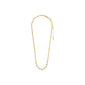 IMOGENE necklace gold-plated, featuring a gold chain with Preciosa crystals, perfect for minimalist or layered styling, offering a touch of luxury and versatility.