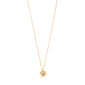 CALLUM necklace gold-plated with a large Preciosa crystal pendant, featuring an organically shaped bezel and shiny finish, perfect for layering or individual wear.