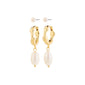 JONNE pearl earrings, 2-in-1 set, gold-plated