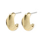 EDWINA chunky huggie hoop earrings gold-plated