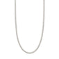 DOMINIQUE necklace silver-plated, featuring a unique square snake chain design, perfect for layering. Measures 45 cm with a 12 cm extension.