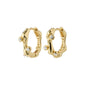 HERMIONE crystal hoop earrings gold-plated