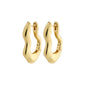 LOULIA recycled wavy earrings gold-plated