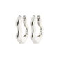 LOULIA wavy earrings silver-plated