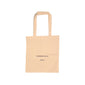 Fashion canvas tote-bag w/ Where ever you go, logo, beige