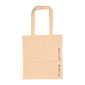 Fashion canvas tote-bag w/ Where ever you go, logo, beige