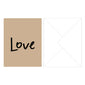 Greeting card, "Love" with envelope